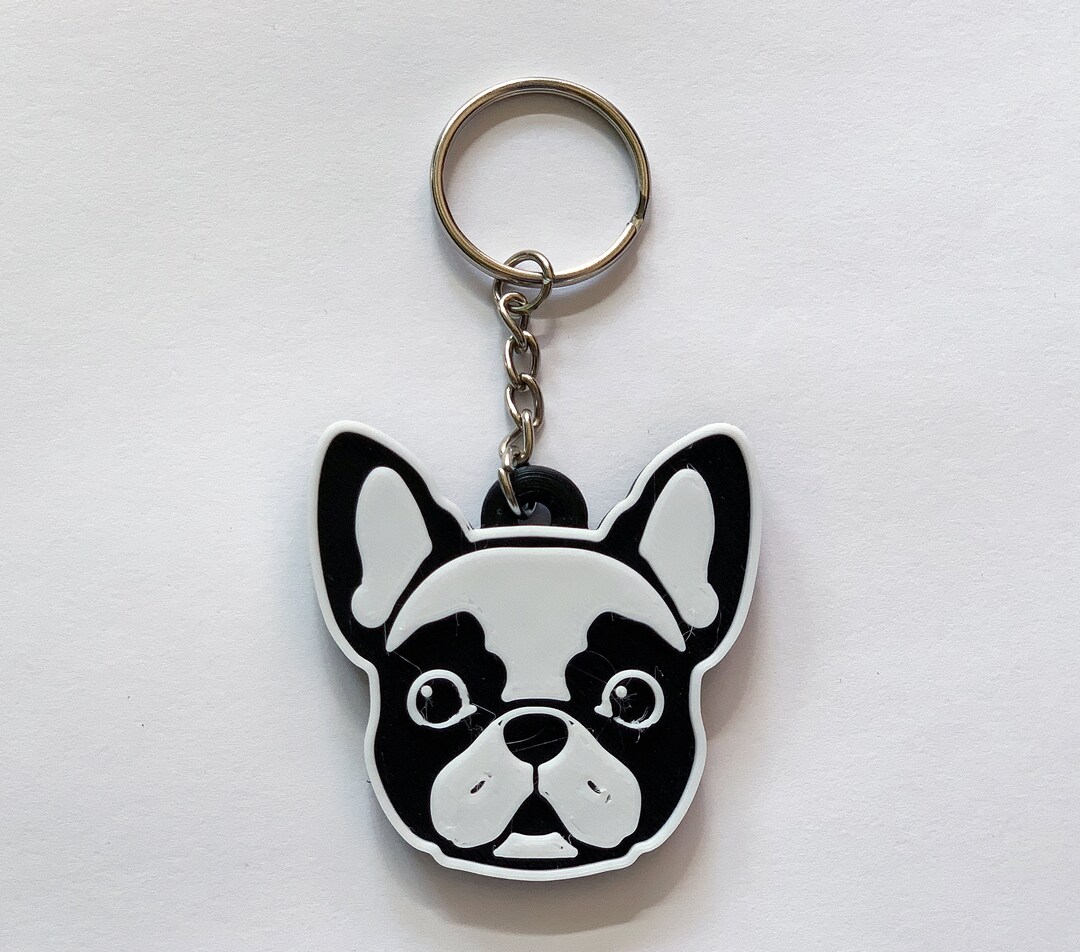 French Bulldog Keychain 3d Printed cute Dog Breed Etsy