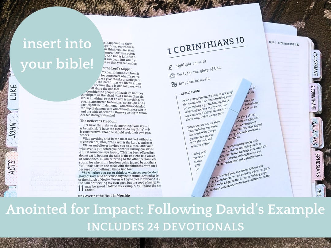 Anointed for Impact: Following David’s Example | Faith-filled Bible ...