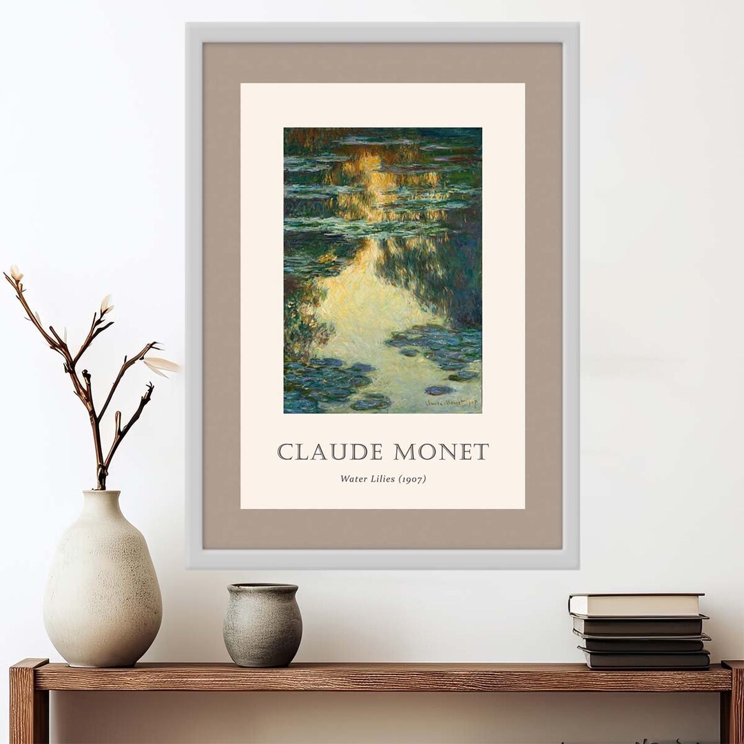 Claude water Lilies 1907 High Definition Etsy