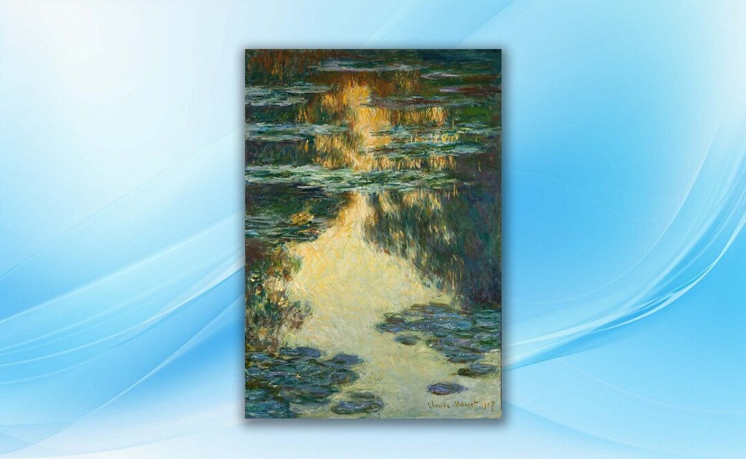 Claude water Lilies 1907 High Definition Etsy