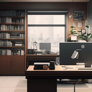 Office Background | Zoom Background | Realistic Background | Professional Virtual Background for Zoom/Microsoft Teams/Skype/Google Meet