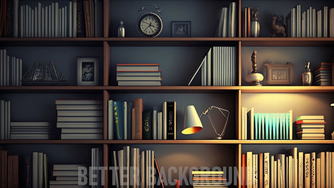 Shelves Background Zoom Virtual Background Etsy
