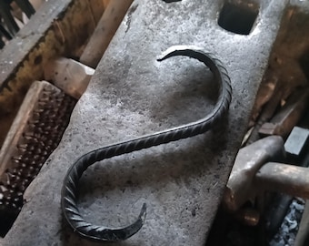 Hand Forged Rebar S-Hooks: Heavy Duty, Custom Sizes