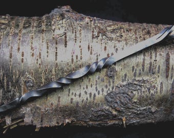 Warlocks Straight Stave Wand, Hand forged in Solid Steel