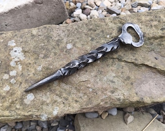 Dragon Claw Scaled Bottle Opener, hand forged in solid steel