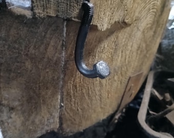 Industrial Bolt Hook, Traditional Integral Nail Barn Hook