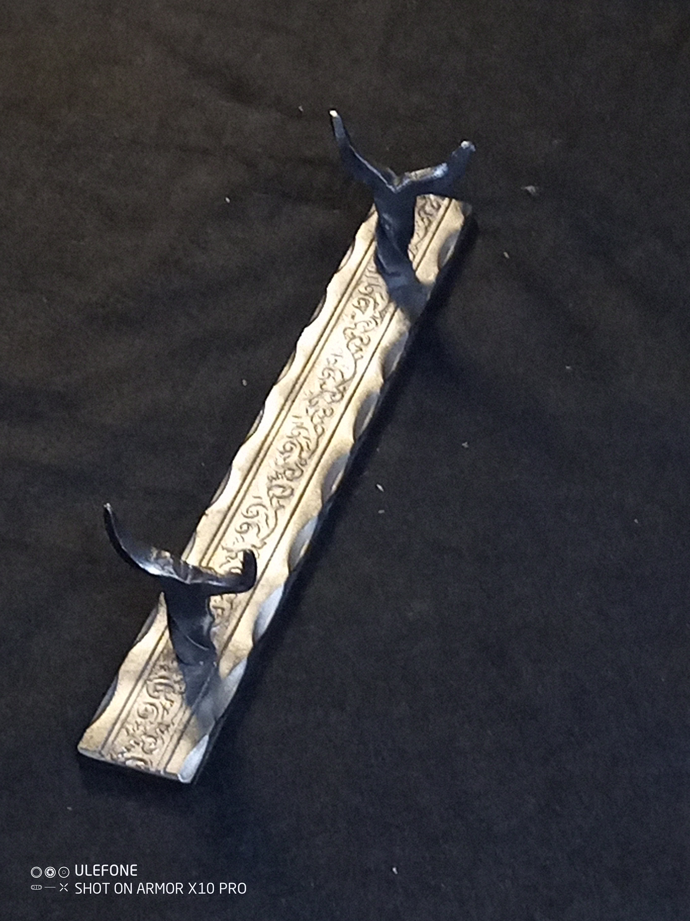 Hand Forged Steel Wand Stand: Patterned Display