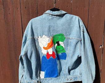 マネーデニムジャケット - 手描きオリジナル