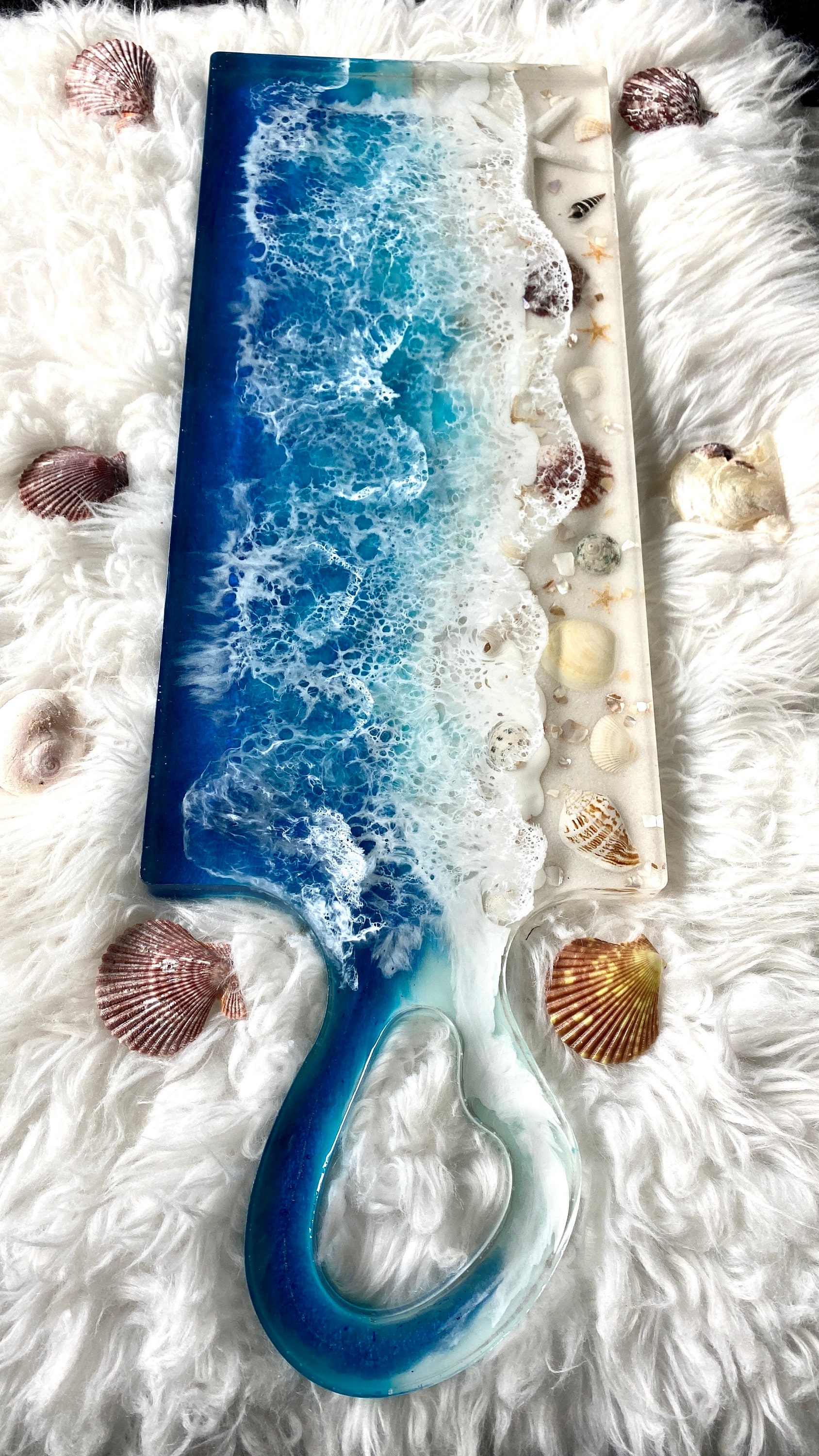 Resin Ocean Charcuterie Board Etsy