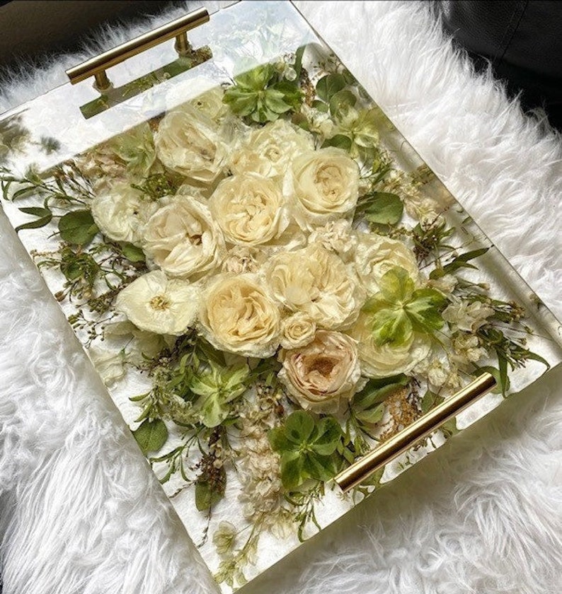 Bouquet Preservation, Flower Preservation, 14-inch by 11-inch tray, Wedding Bouquet Preservation (deposit only)
