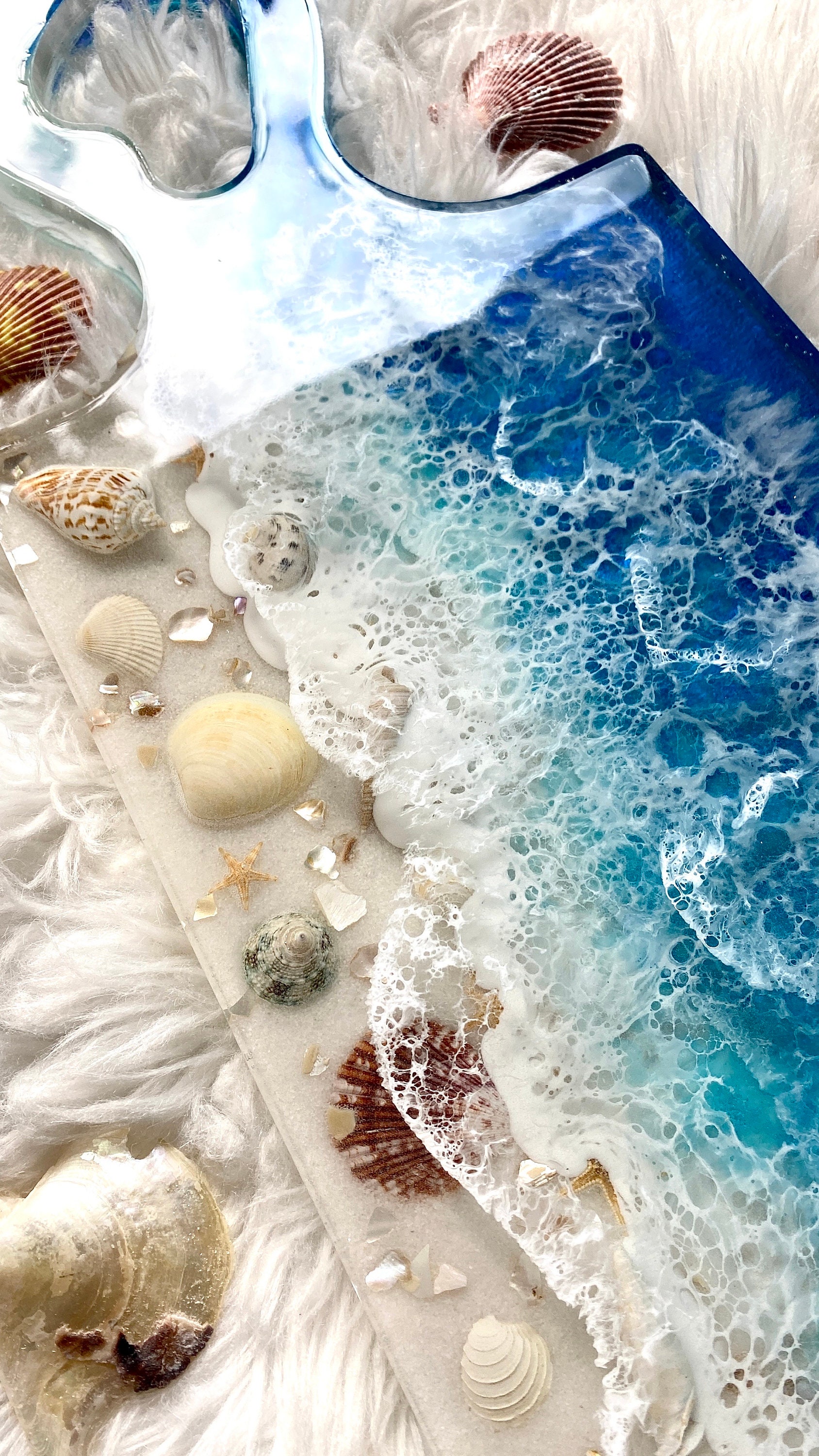 Resin Ocean Charcuterie Board Etsy