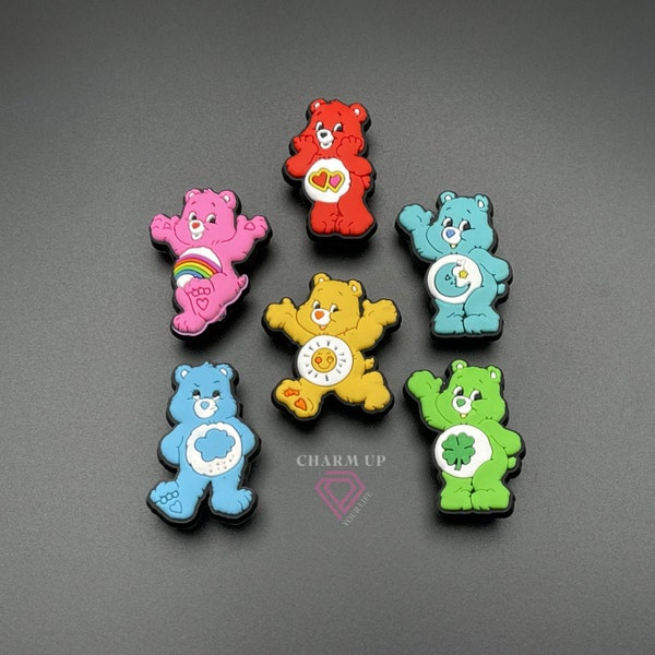 Bear Cartoon Croc Shoe Charms for Clogs Shoes Sandals with Holes