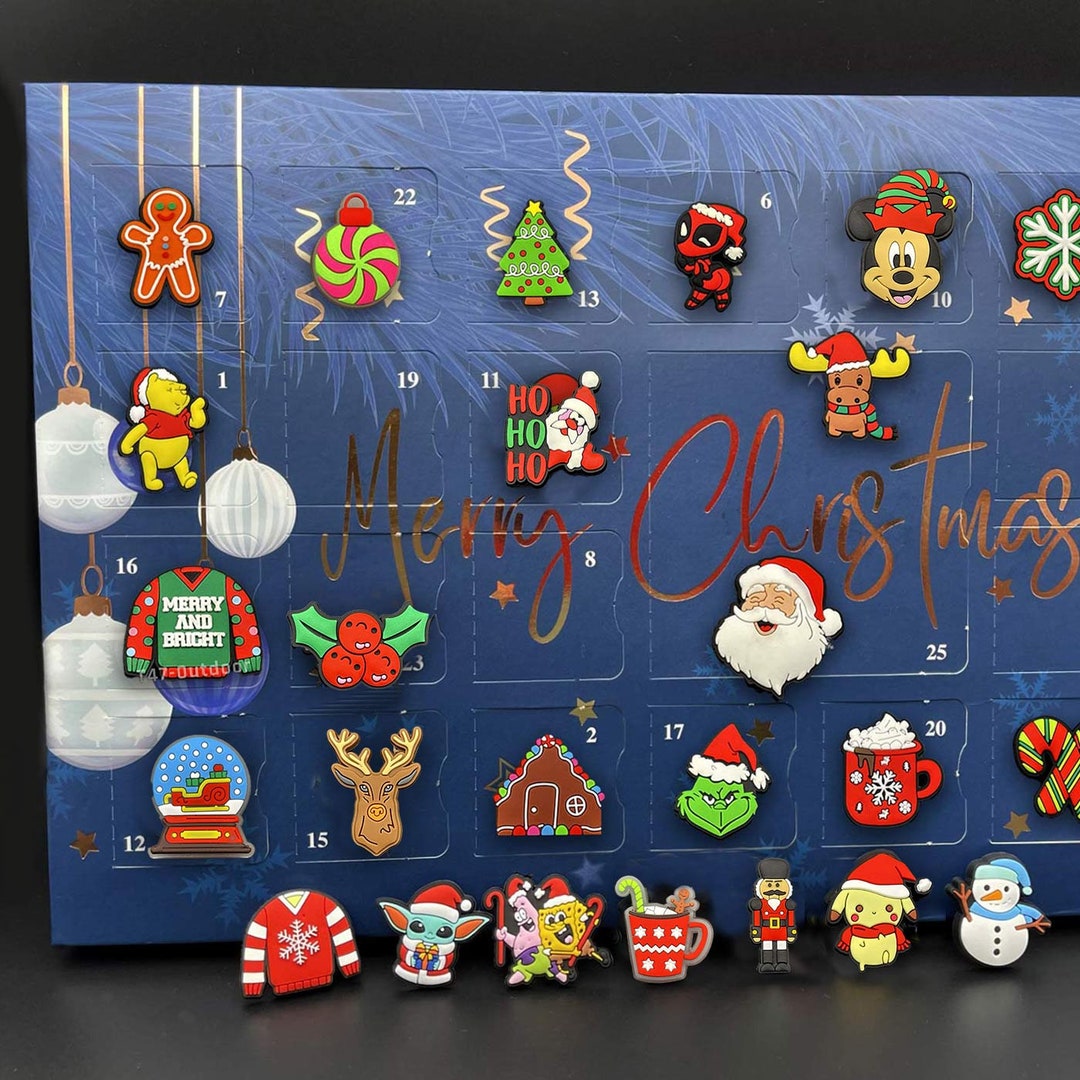 Croc Charm Advent Calendar 25 Unique Christmas Themed Charms Etsy UK