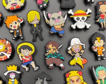 Anime Clog Charms - Boys Girls Mens Womens Shoe Charm - Pirate Piece Themed - Set Bundle or Individual