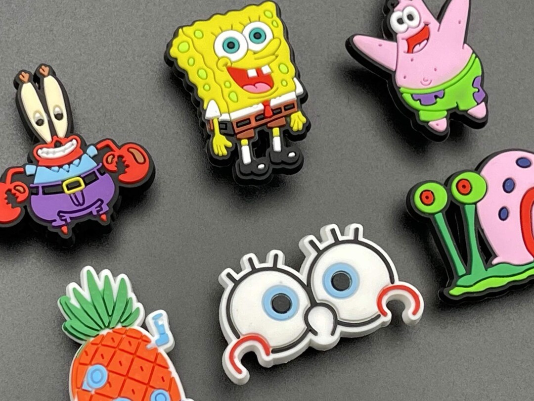 croc charms spongebob
