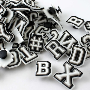 CUSTOMIZABLE Letters Shoe Charms PERSONALIZED WORDS For Crocs Rubber Charm