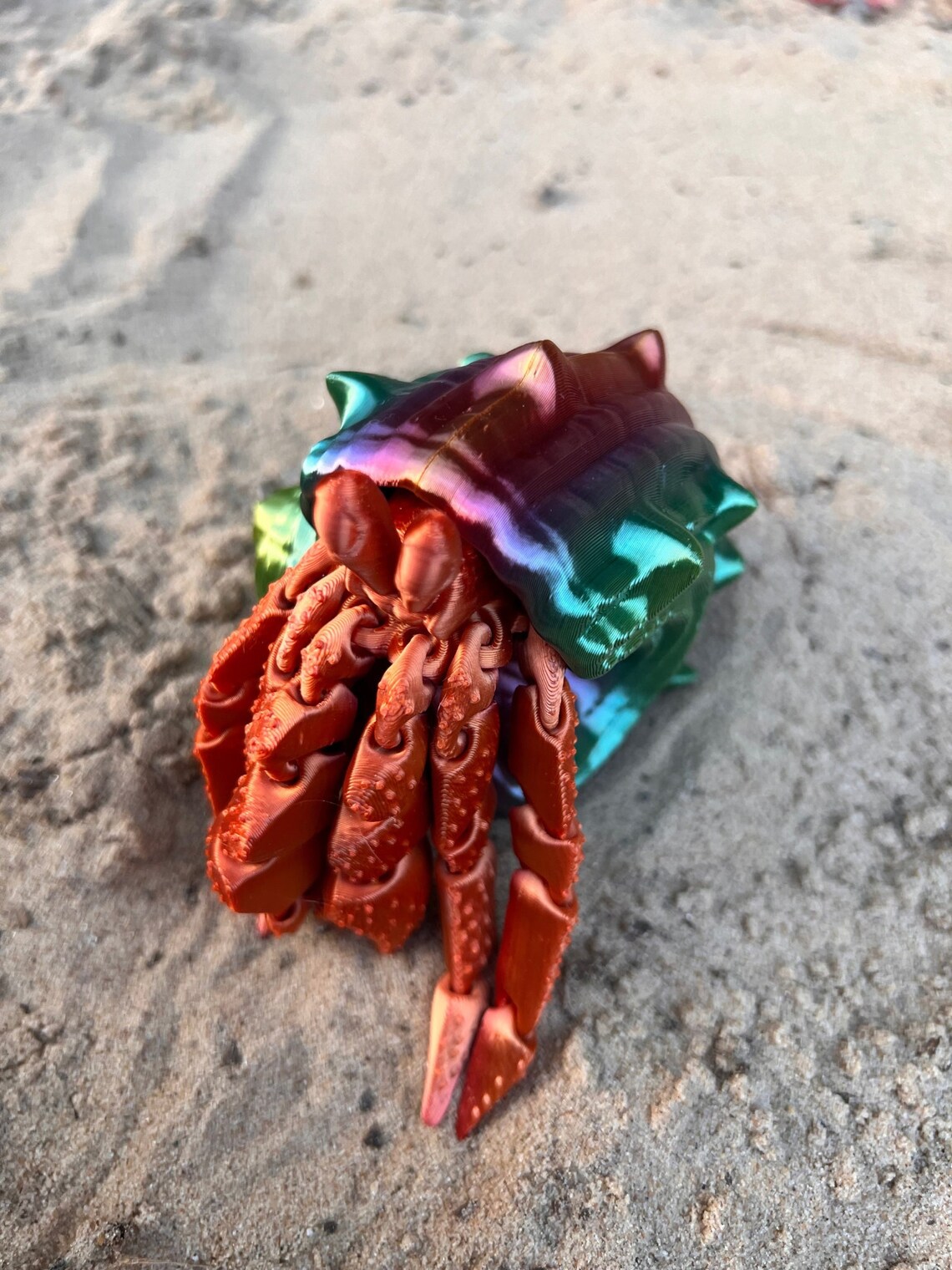 Hermes: Articulated Hermit Crab 3D Printed Desk Toy - Etsy