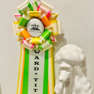 Customizable Rosette Award Ribbon: Dog Show, Sports - Lizzy Style