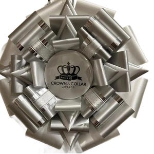 Customizable Rosette Award Ribbon: Pet Breed Image, Event Info