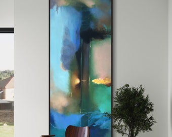 Unique Large Abstract Art | Colorful Canvas Print for Modern Home Decor