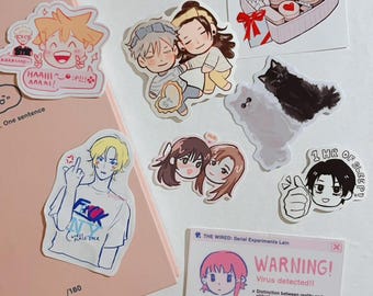 anime, genshin, misc. fandom stickers