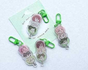 Anime Trios Dango Key Chains AOT JJK Banana Fish
