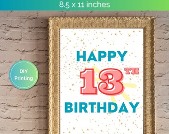 13° cumpleaños / Feliz 13° cumpleaños