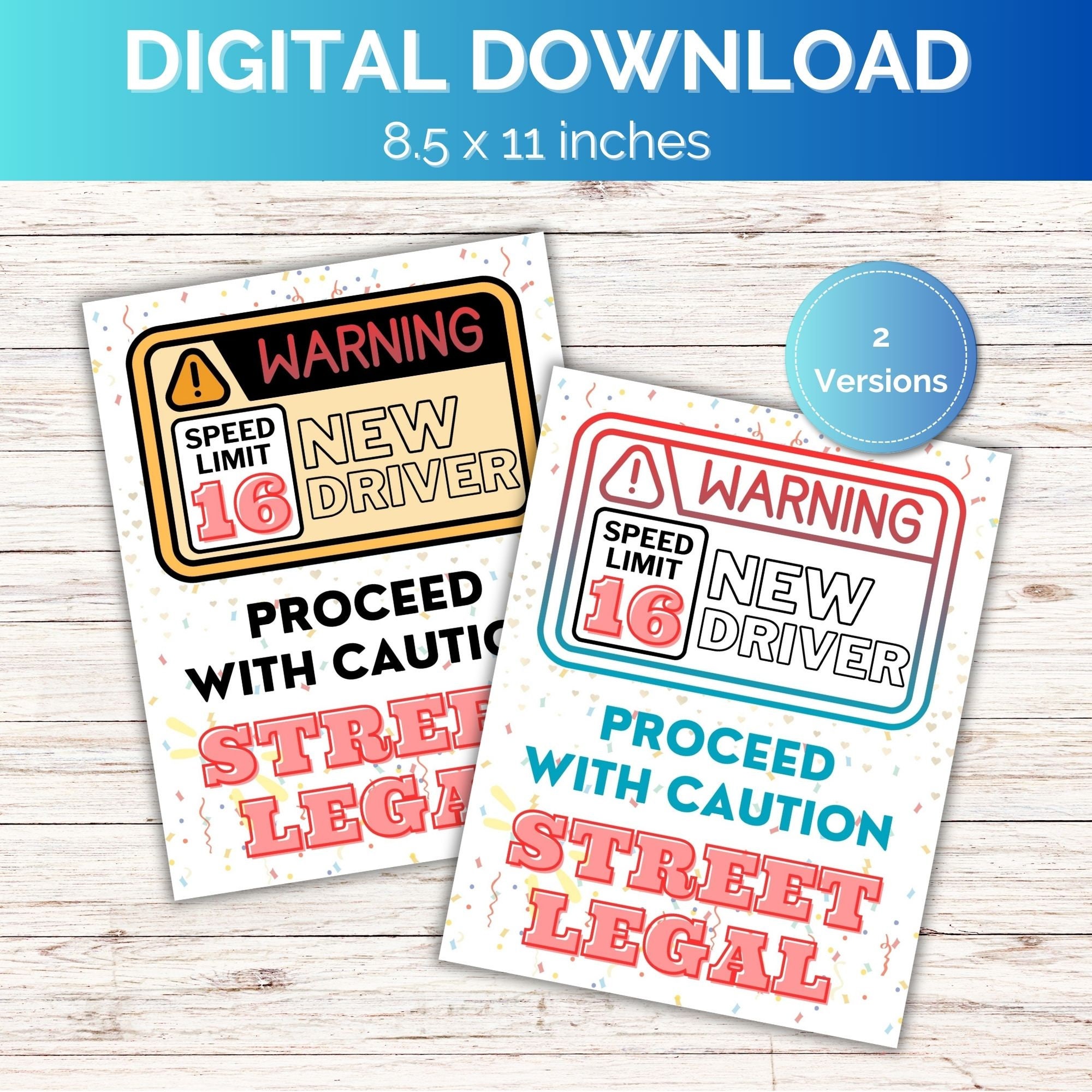 16th Birthday | Warning: New Driver, Speed Limit 16; Proceed With ...