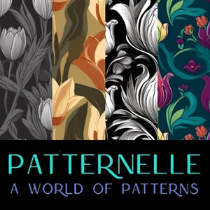 Tulips Traditional Digital Print Pack 1 (Seamless Tile)