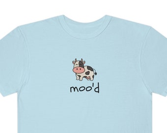 Moo'd T-Shirt, Funny T-Shirt, Cow Shirt, Comfort Colors, Caleb Einolf Designs