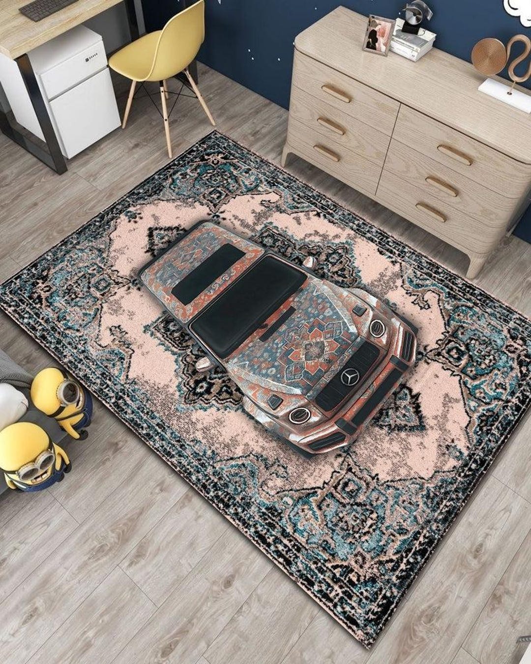 G-wagon Safari Art Rug – AMG Inspired Ethnic Automotive Carpet - Etsy