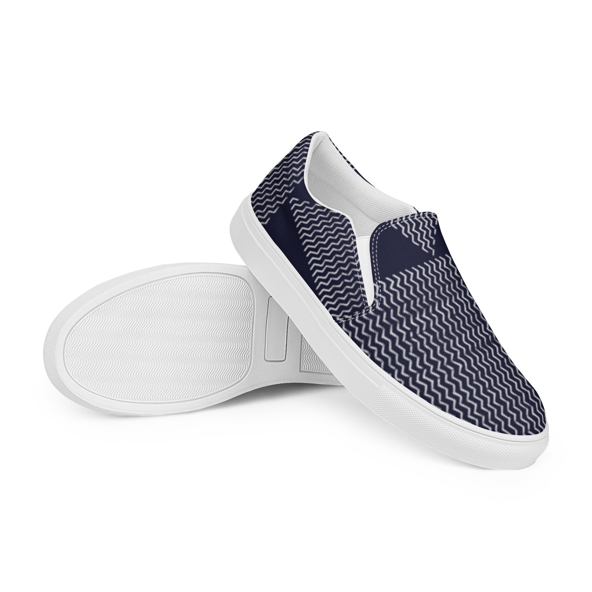 Zapatillas blancas y azules Ocean Odyssey, zapatillas para caminar, zapatillas personalizadas