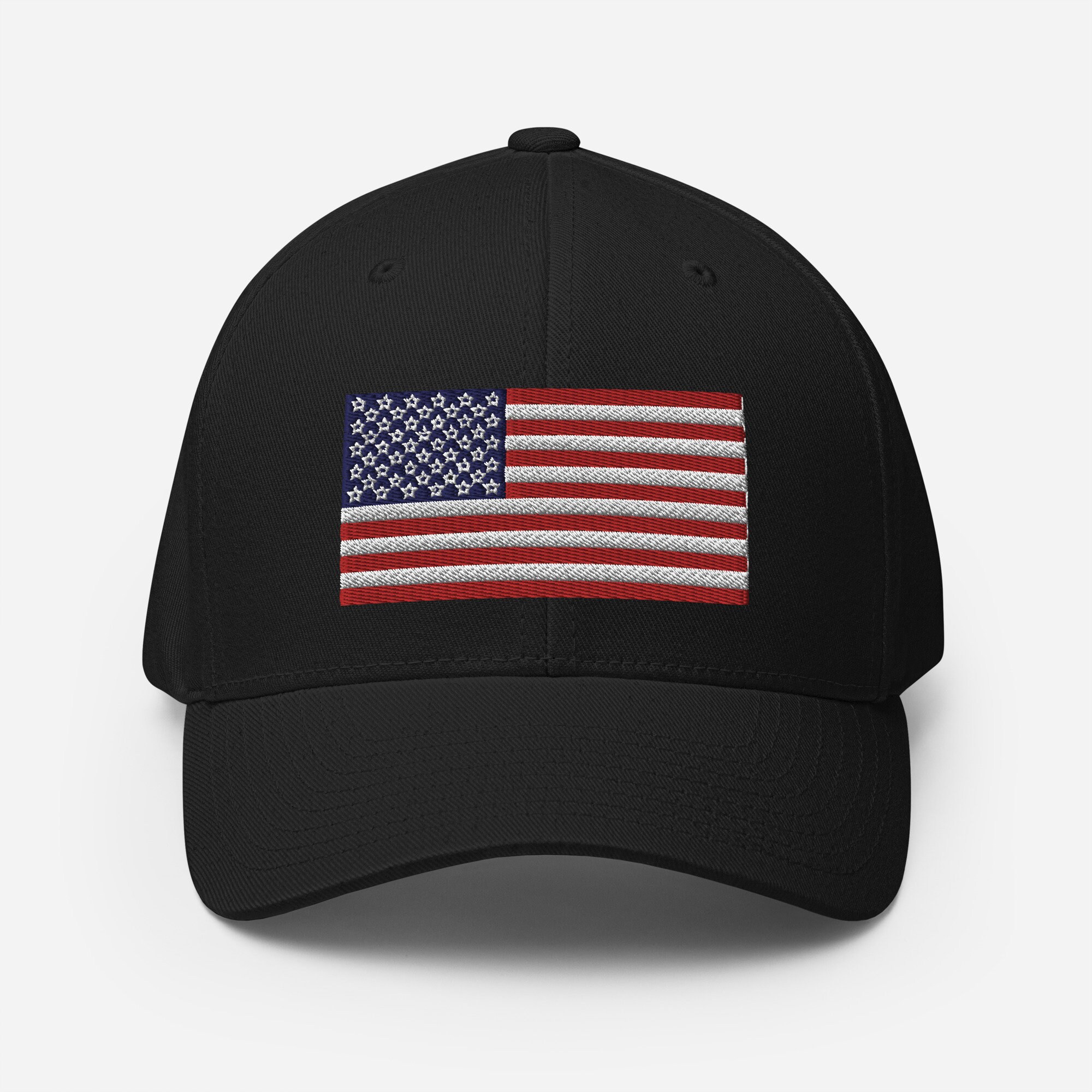 Cappellino Baseball Uomo/Donna Con Bandiera Americana Ricamata, Regolabile, KC Caps