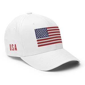 Chapeau drapeau américain brodé : casquette de baseball patriotique des États-Unis