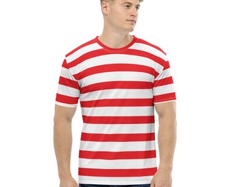 Where's Waldo Halloween Costume: Red and White Striped Shirt
