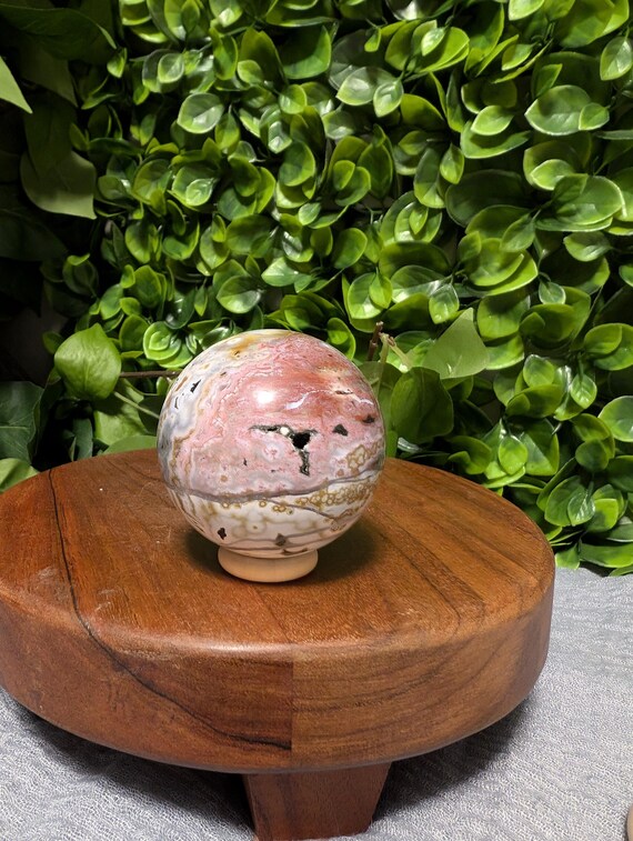 ピンク 8th ベイン オーシャン ジャスパー スフィア A - Etsy 日本
