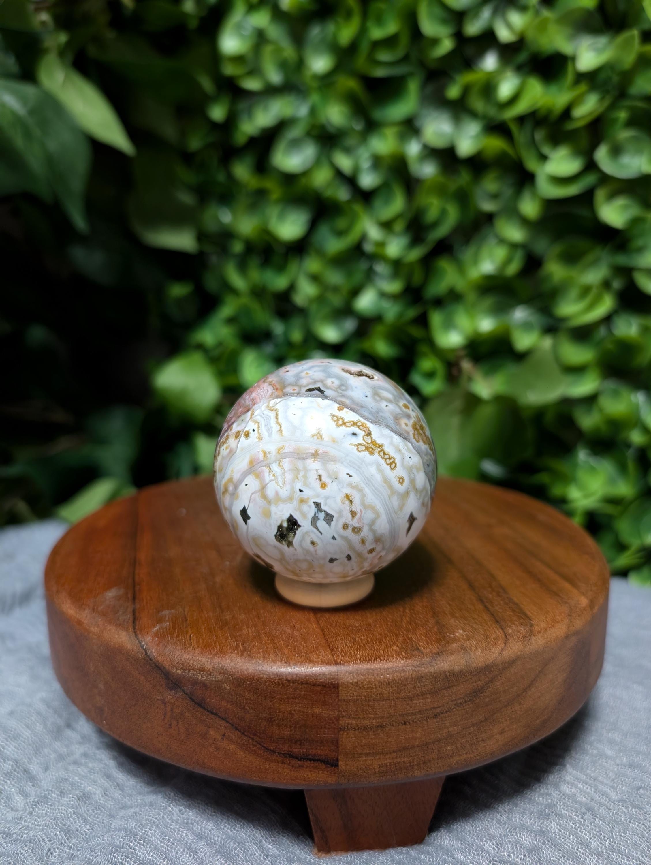ピンク 8th ベイン オーシャン ジャスパー スフィア A - Etsy 日本