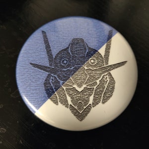 Aerial Gundam Button Gundam The Witch from Mercury | Metal Pinback | 2.25 in diameter | Anime/Manga