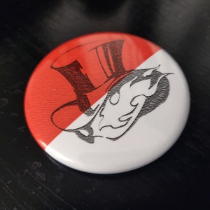 Phantom Thieves Button Persona 5 | Metal Pinback | 2.25 in diameter | Video Games/Anime/Manga
