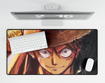 Large Anime Desk Mat - One Piece Desk Mat - Gaming Desk Mat, Long Desk Mats, Mousepad, Anime Game Mats, Gaming Mousepad