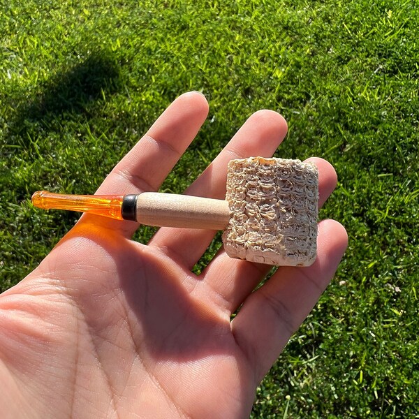 Handmade Corn Cob Pipe Tobacco Pipe Smoke Pipe Wooden Pipe