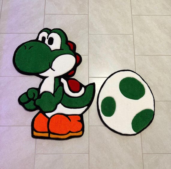 Yoshi Rug With Egg - Etsy