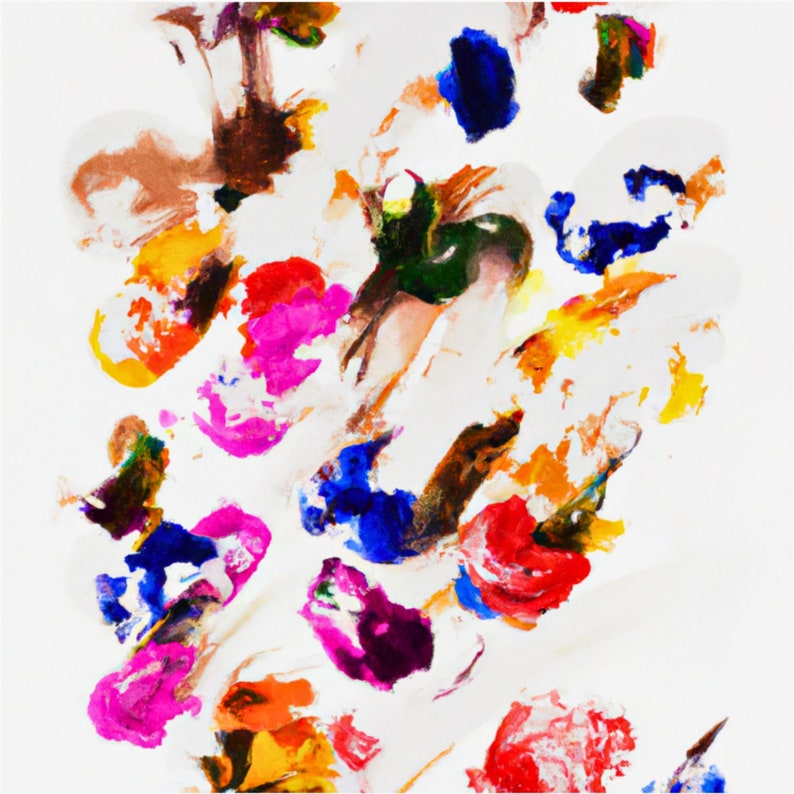 Printable Abstract Colorful Wall Art Painting Downloadable Modern ...