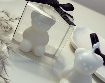 Mini Teddy Bear Candle | Teddy Candle | Baby Shower Favour | New Baby Gift | Soy Wax Candle | Home Decor | Handmade