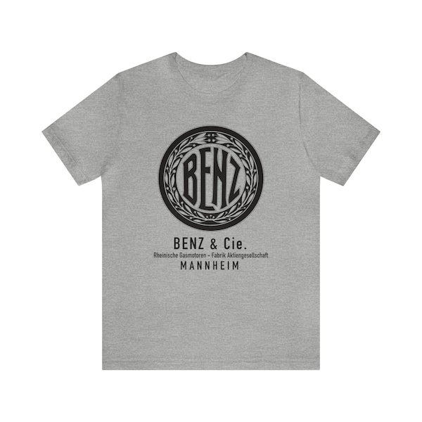 Benz Old Logo T-shirt| 1909 Brooklands | Blitzen-Benz Record-Breaking car| Vintage Motorsport Shirt