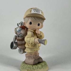 Vintage Enesco Precious Moments “God Loves A Happy Camper” with Box