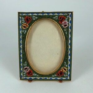 マイクロモザイク　写真立て アンティーク マイクロモザイク フォトフレーム(脚なし）