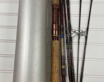 Vintage Abercrombie & Fitch Fishing Rod with Container