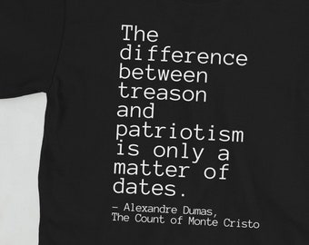 The Count of Monte Cristo T-Shirt | Alexandre Dumas Quote, Book Lover Gift