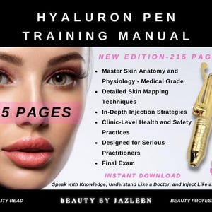 Hyaluron Pen Lip Filler Training Manual – Professional Needle-Free Injection Guide for Beginners & Experts
